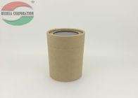 Small Brown Kraft Paper Tubes For tea Packing With PVC Window On The Lid