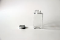 Квадратный любимчик воды 100ml/молока/сока ясный Jars с крышкой винта, пластичными опарниками бутылки