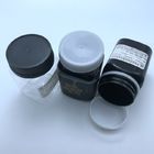 Square Shape Clear Color Pet Jars Black Color 400ml Storage Honey Plastic Jar