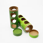 Round Full Color Paper Cans Packaging Apple Christmas Paper Tube