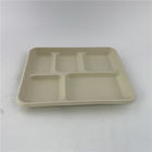 Biodegradable устранимые бумажные тарелки 6 сахарного тростника 7 9 10 дюймов для еды