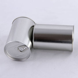 Small cooked food tinplate cans with Alu EOE , metal tin can packaging