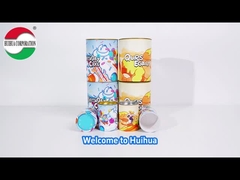 Трубка из мороженой бумаги с герметичной металлической крышкой