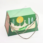 Таможня повторно использовала бумажный торт луны печенья упаковки еды подарочных коробок с ручкой