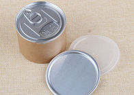 FDA Approval Paper Composite Cans Kraft Paper Easy Open Cans Aluminum Lids