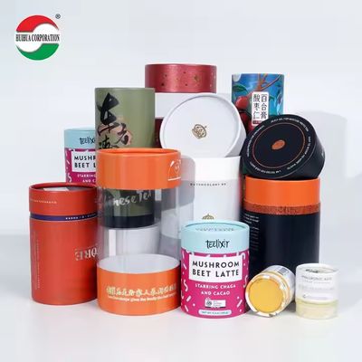 Degradable Kraft Paper Plastic Jar Round Composite Paper Custom Paper Tube for Essential Oil Bottle/Perfume Bottle/Cosmetic