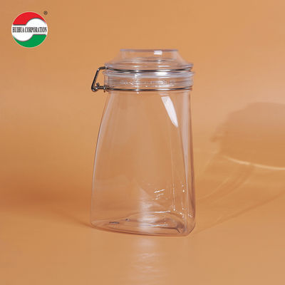 1080ML PET Clear PET Plastic Bottle Cylinder Jar Sealed Jars For Food Cover Lid Storage Solution