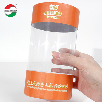 Creative PVC Window Paper Tube UV Advantage Waterproof Toy Gift T Shirt Cylinder Tube Packaging