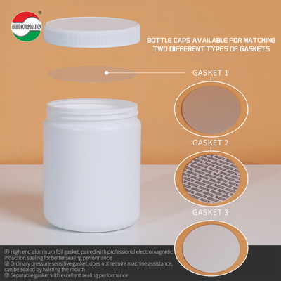600ml Clear Plastic Cylinder HDPE Bottle For Medicine Packaging With Good Sealing Eco-Friendly HDPE600-D146