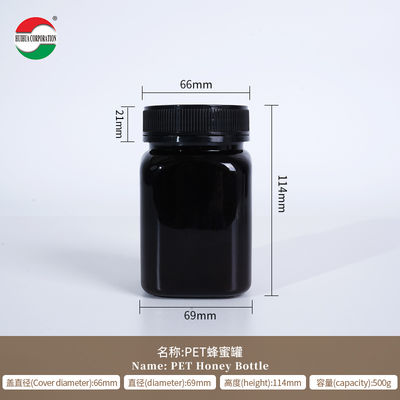 Custom Clear PET Bottle with Screw Lid for Food Grade Packaging