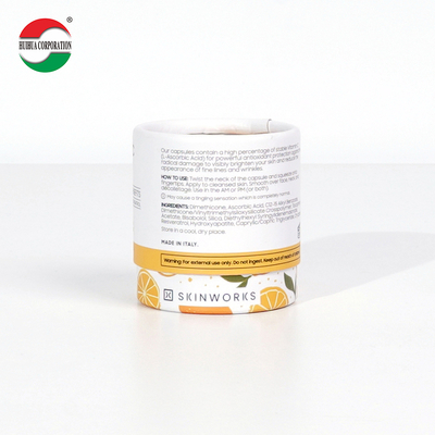 Eco Friendly Round Cardboard Powder Container Cookie Coffee Bean Food Paper Tube Tea Packaging