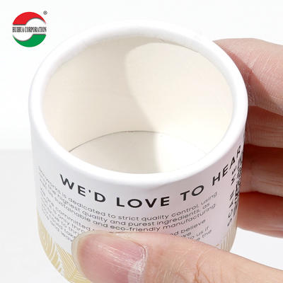 Eco Friendly Round Cardboard Powder Container Cookie Coffee Bean Food Paper Tube Tea Packaging