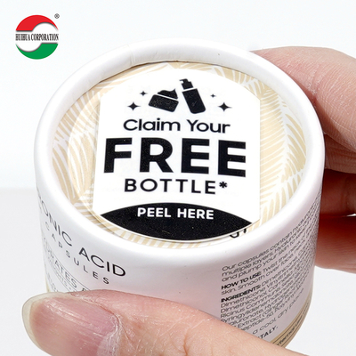Eco Friendly Round Cardboard Powder Container Cookie Coffee Bean Food Paper Tube Tea Packaging