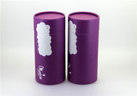 Food Grade Paper Tube Chocolate Packaging , Embossing Printing round canister