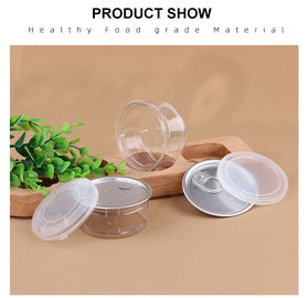 Good Airtight 100ml 120ml Small Capacity Plastic Can for Oil Spice Powder Easy Take Plastic Jar Clear Plastic Cylinder