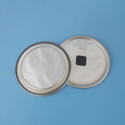 Food Grade Coffee Bean #401 #502 Aluminum Peel Off with Valve for Paper Tube Food Can Lids