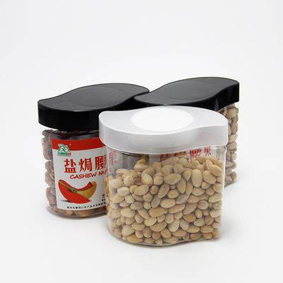 Square Pet Food Jars For Clear Plastic Pop Can Bottle Easy Open End For Dried Fruit Spice Cookies Packaging
