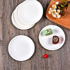 Бумажные тарелки Microwavable Biodegradable круглой плиты устранимые для фаст-фуда партии
