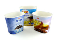 Овальная упаковка пробки бумаги мороженного с крышкой PE для сухих еды/печенья/шоколада