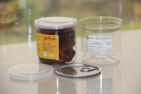 Подгонянный ЛЮБИМЕЦ открытого конца ясного пластикового цилиндра легкий может для высушенных еды/напитка воздухонепроницаемых