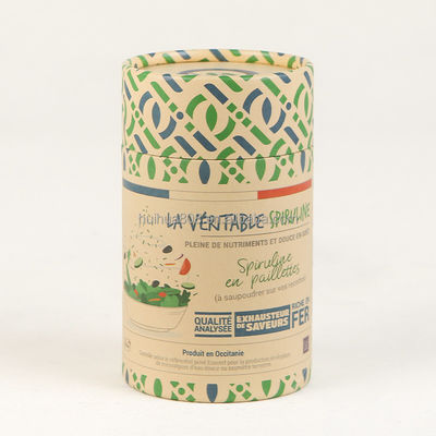 Food Grade Custom Paper Tube With Metal Lids Paper Tube With Tinplat Paper Tube With Ribbon