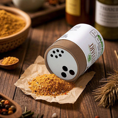 Экологичная упаковка из бумажных тубусов для специй для пищевых продуктов, чая, индивидуальный размер, сертифицировано FDA-SGS ISO9001