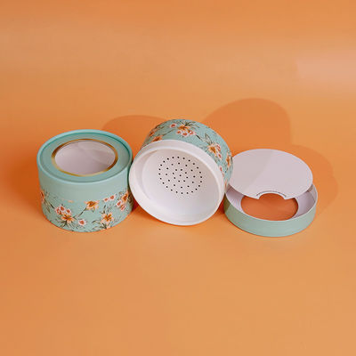 Fixing Makeup Powder Puff Loose Powder Paper Tube Box Cosmetic Puff Box Skin Care Makeup Shaker Lid Paper Tube