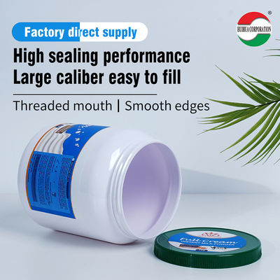 2200ml Recycled Food Grade Round PET Plastic Bottles Powder Jars Cans Milk Protein Powder Container