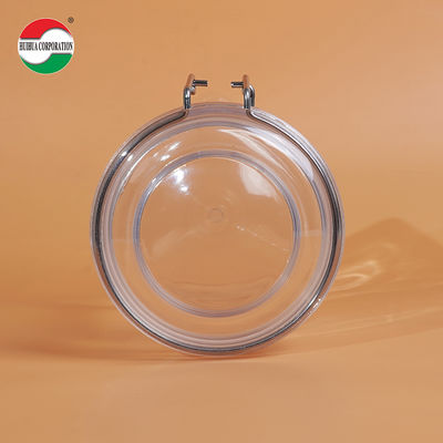 1080ML PET Clear PET Plastic Bottle Cylinder Sealed Jars For Food Cover Lid Storage Solution