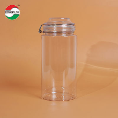 1660ML Transparent PET Bottle Food Clear Plastic Cylinder Sealed Jars Sustainable Eco-Friendly Packaging