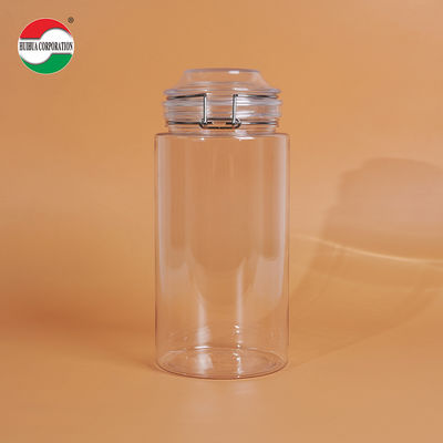 1660ML Transparent PET Bottle Food Clear Plastic Cylinder Sealed Jars Sustainable Eco-Friendly Packaging