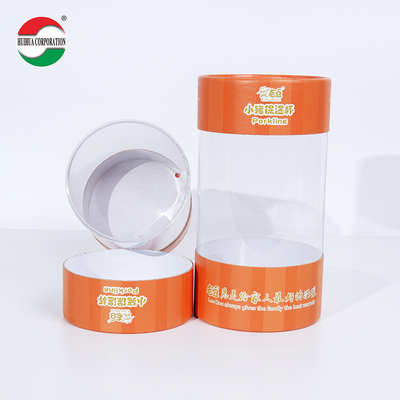 Creative PVC Window Paper Tube UV Advantage Waterproof Toy Gift T Shirt Cylinder Tube Packaging
