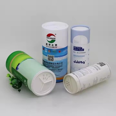 Eco-Friendly OEM Cardboard Tube Cylinder Tube Packaging for Spices Pepper Soda Salt Sugar Lip Balm Tube Craft Packaging Carton