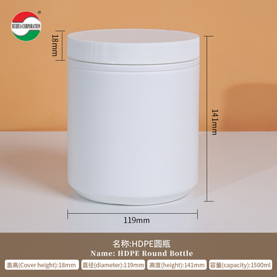 1500ML HDPE Bottle Eco-Friendly Material Food Grade Body Printing Custom Labels HMD1500-83