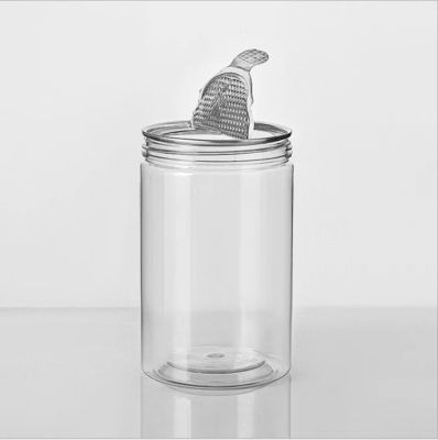 500ml 700ml 800ml 1000ml  85*115 85*120 85*130 Transparent Clear PET Can Plastic Jar Top Screw Cap for Nuts  Pistachio