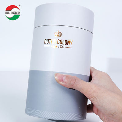 Bio-degradable Customized Food Grade Cylinder White Cardboard Paper Tube Packaging for Gift T-shirt Clothes