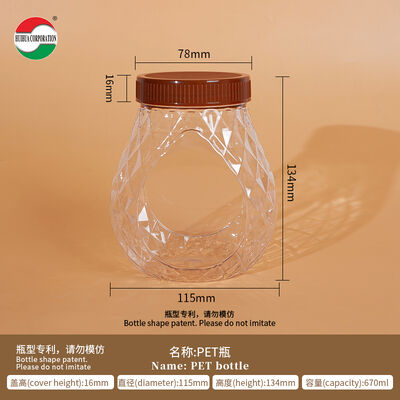 New Design Food Grade PET Plastic Can Plastic Jar for Roasted Fresh Milk Soft Candy