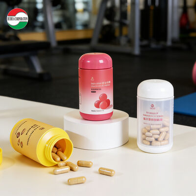 Фабричная прямая продажа HDPE лекарственная пластиковая бутылка с уплотнителем для витаминных добавок таблетки пустая банка упаковка