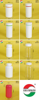 Factory Direct Sales HDPE Medicine Plastic Bottle with Gasket for Vitamin Supplement Pill Empty Jar Packaging