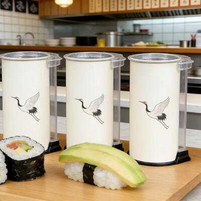 Food grade Custom Sushi Paper Tube Packaging Sushi Push Pop up Tube Packaging Wholesale