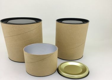 Антиржавейная бумажная трубка упаковывая с контейнерами цилиндра бумаги крышки металла/олова чая